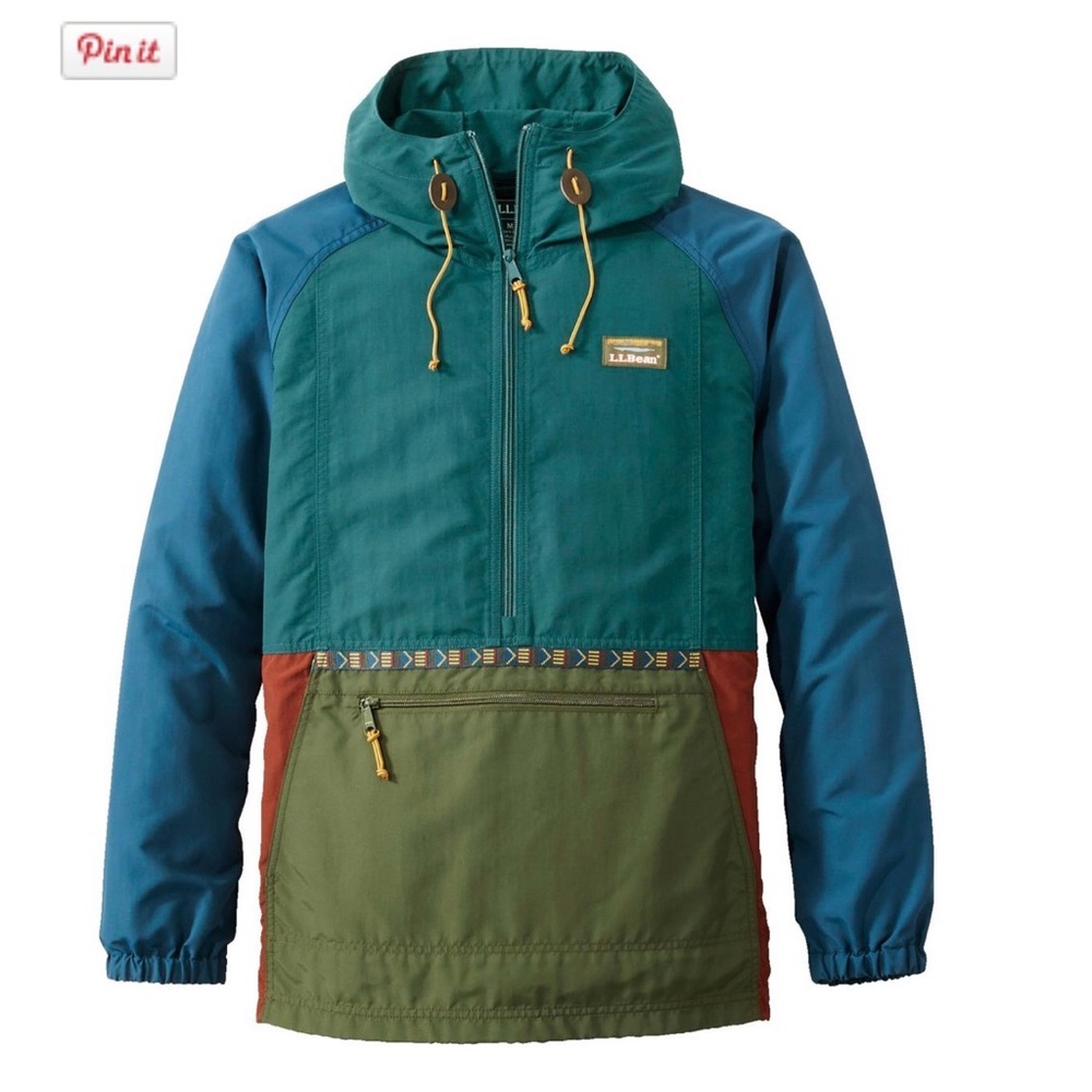 L.L.Bean Mountain Classic Anorak Pullover Hooded Jacket Women's S Reg Color